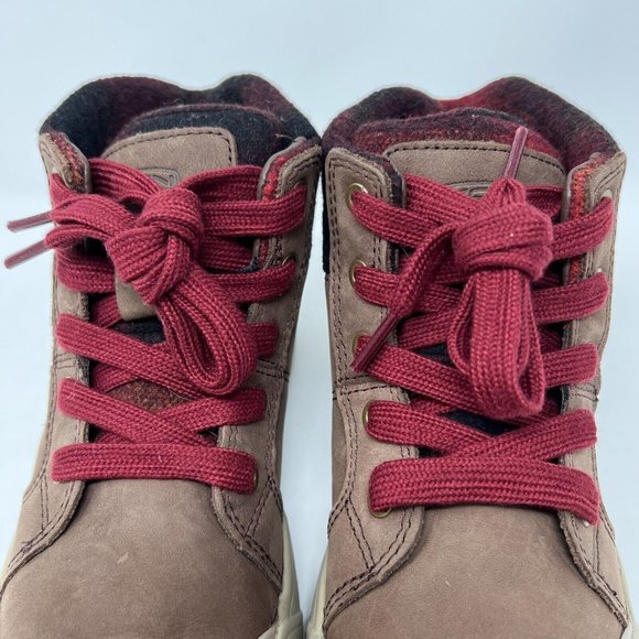 Keen Kids Brown and Red Boots - Picture 4 of 11